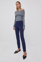 Nohavice Stefanel JP025D71804 tmavomodrá AW21