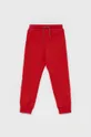czerwony Tommy Hilfiger Spodnie dziecięce Dziewczęcy