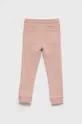 Дитячі бавовняні штани Calvin Klein Jeans рожевий