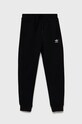 Παιδικό παντελόνι adidas Originals πλεκτό ύφασμα μαύρο H32406