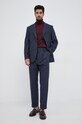 HUGO Spodnie wełniane 50456482 50456482 granatowy AW21