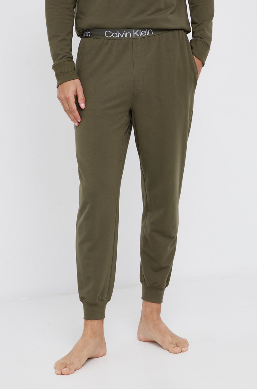 Pyžamové kalhoty Calvin Klein Underwear khaki