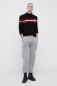 Шерстяные брюки MC2 Saint Barth JOH0001 серый AW21