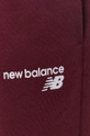 bordowy New Balance Spodnie MP03904BG