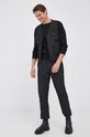 Sisley Pantaloni 4T1955HQ9.100 negru AW21