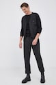 Sisley Spodnie 4T1955HQ9.100 czarny AW21