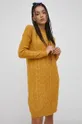 Vero Moda Sukienka z domieszką wełny żółty