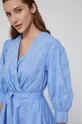 modrá Bavlnené šaty Karl Lagerfeld