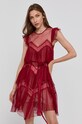 Twinset Rochie mini burgundia 212TP2201