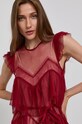 Twinset Rochie burgundia 212TP2201