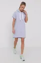 Хлопковое платье Dkny фиолетовой
