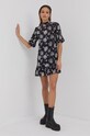 Šaty The Kooples FROB23153K čierna AW21