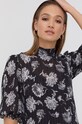 Šaty The Kooples čierna FROB23153K