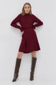 Haljina Victoria Victoria Beckham bordo