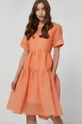 Φόρεμα Victoria Victoria Beckham πορτοκαλί