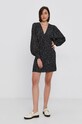 Šaty Sisley 48QD5VI07.66U černá AW21