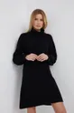 Вовняна сукня Sisley чорний