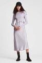 AllSaints sukienka i sweter HERA DRESS WD199S fioletowy AW23