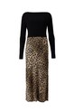 AllSaints Sukienka i sweter HERA LEPPO DRESS WD220U
