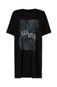 AllSaints Sukienka bawełniana BRECON TEE DRESS WD310V czarny
