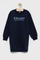 tmavomodrá Dievčenské šaty Tommy Hilfiger Dievčenský