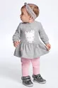 серый Хлопковое детское платье Mayoral Для девочек