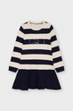 Mayoral Sukienka dziecięca rozkloszowany granatowy 4919.6C.Mini