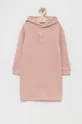 różowy Calvin Klein Jeans Sukienka dziecięca IG0IG01179.4890 Dziewczęcy