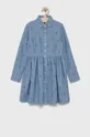 plava Dječja haljina Polo Ralph Lauren Za djevojčice