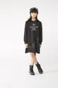 чёрный Хлопковое детское платье Karl Lagerfeld Для девочек