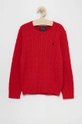 czerwony Polo Ralph Lauren Sweter dziecięcy 323702674021 Chłopięcy