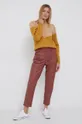 Vero Moda Sweter z domieszką wełny żółty