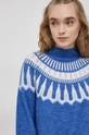 niebieski Vero Moda Sweter z domieszką wełny