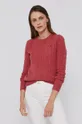 Vlnený sveter Polo Ralph Lauren červená