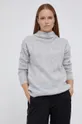 Calvin Klein Sweter wełniany szary