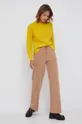Calvin Klein Sweter wełniany żółty