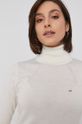 kremowy Calvin Klein Sweter wełniany