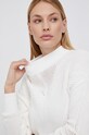 Bavlněný svetr Calvin Klein bílá K20K203337.4890