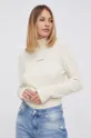 beżowy Calvin Klein Jeans - Sweter z domieszką wełny J20J216606.4890
