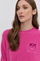 Pinko Sweter wełniany różowy 1G16AQ.Y79Q