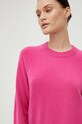Samsoe Samsoe sweter kaszmirowy Boston różowy F15322154