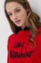 červená Vlnený sveter Love Moschino