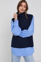 Victoria Victoria Beckham Sweter granatowy