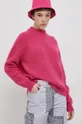 Vuneni pulover Superdry roza