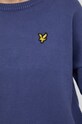 Lyle & Scott Sweter bawełniany KNW1200V.W524 fioletowy