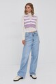 For Love & Lemons Kamizelka KFA21V502 fioletowy AW21