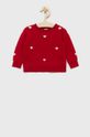 czerwony GAP Sweter bawełniany dziecięcy Dziewczęcy