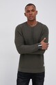 Jack & Jones Sweter bawełniany zielony 12192563
