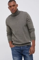 zielony Premium by Jack&Jones Sweter z domieszką wełny