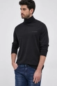 czarny Karl Lagerfeld Longsleeve bawełniany 512226.755032